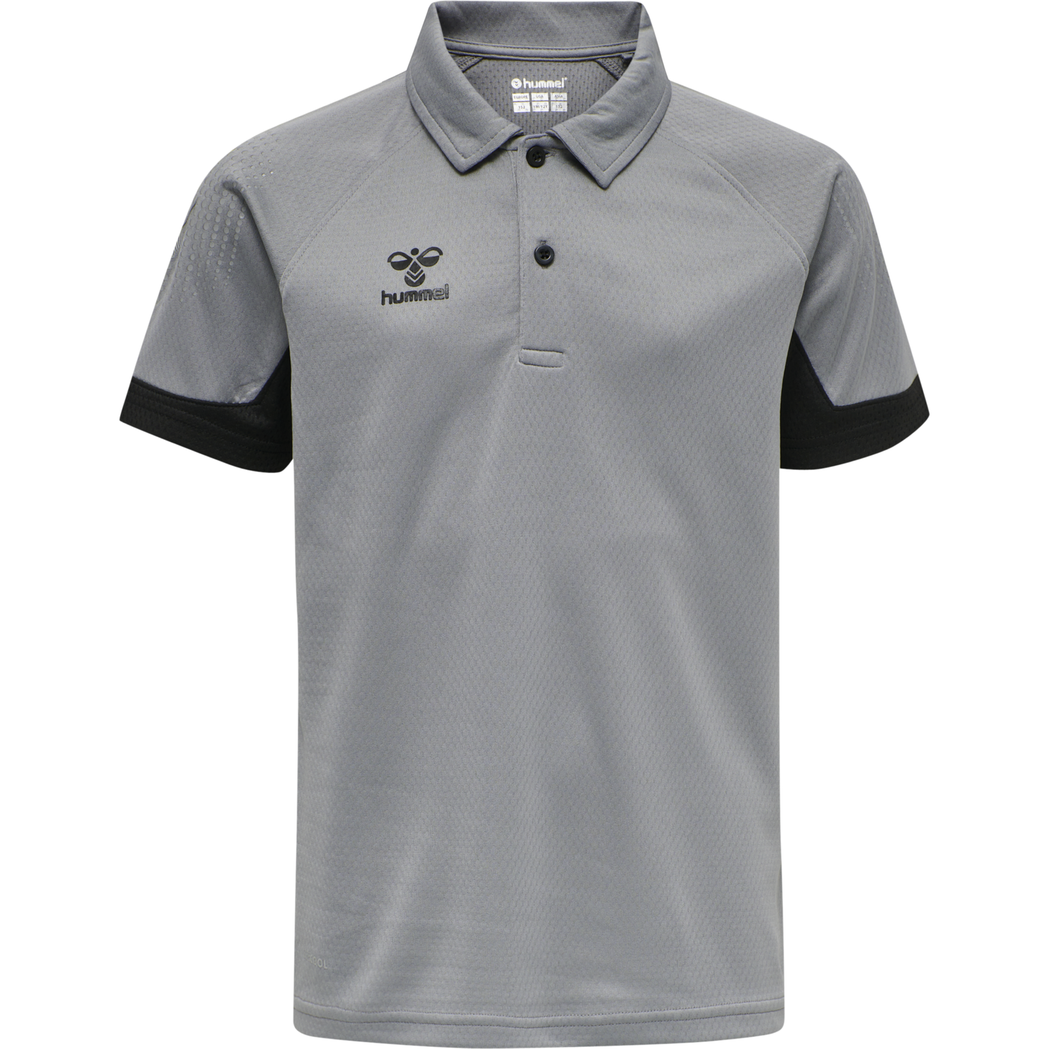 hmlLEAD FUNCTIONAL KIDS POLO, GREY MELANGE, packshot