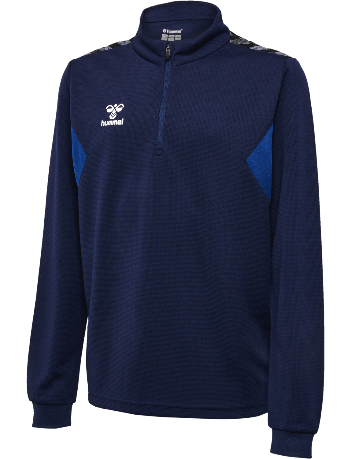 hmlAUTHENTIC HALF ZIP SWEAT KIDS, MARINE, packshot