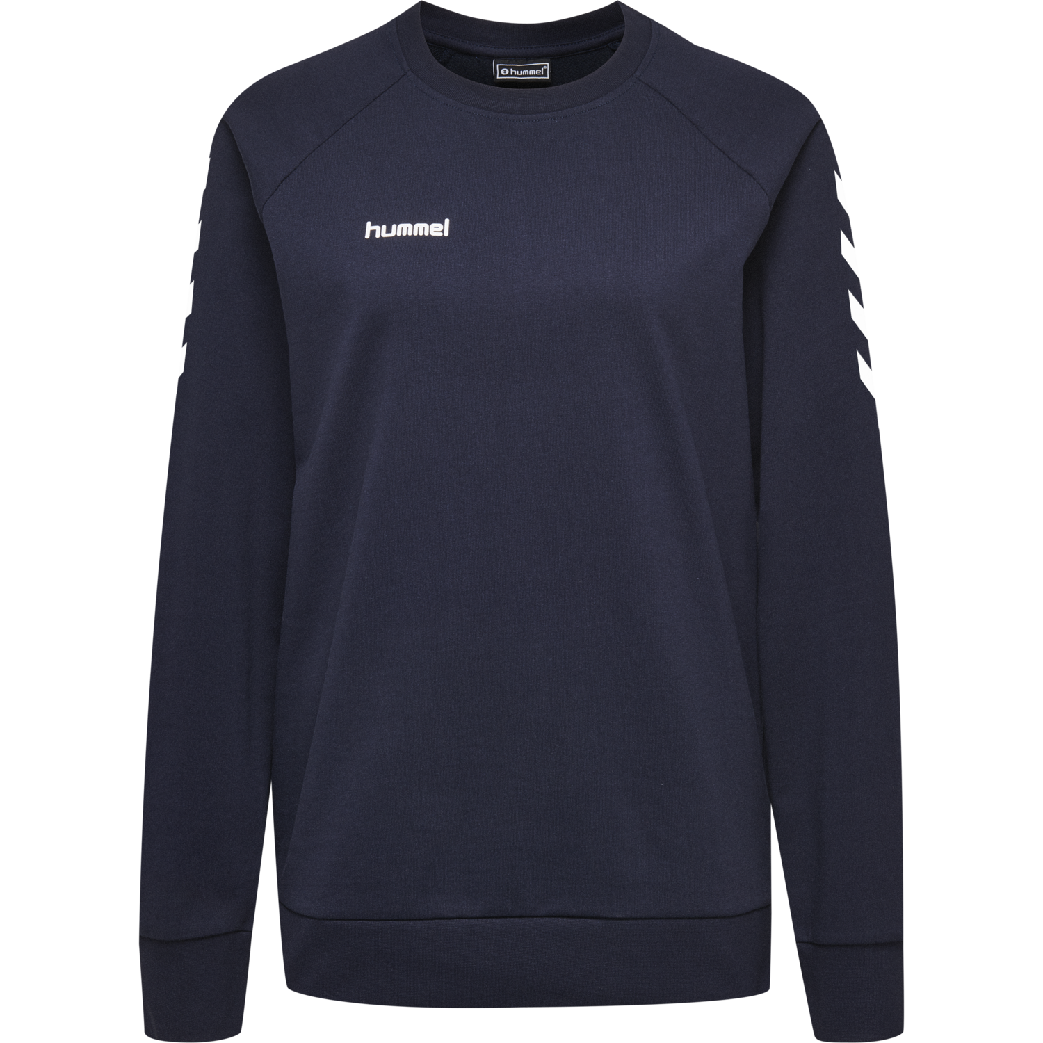 HUMMEL GO COTTON SWEATSHIRT WOMAN, MARINE, packshot