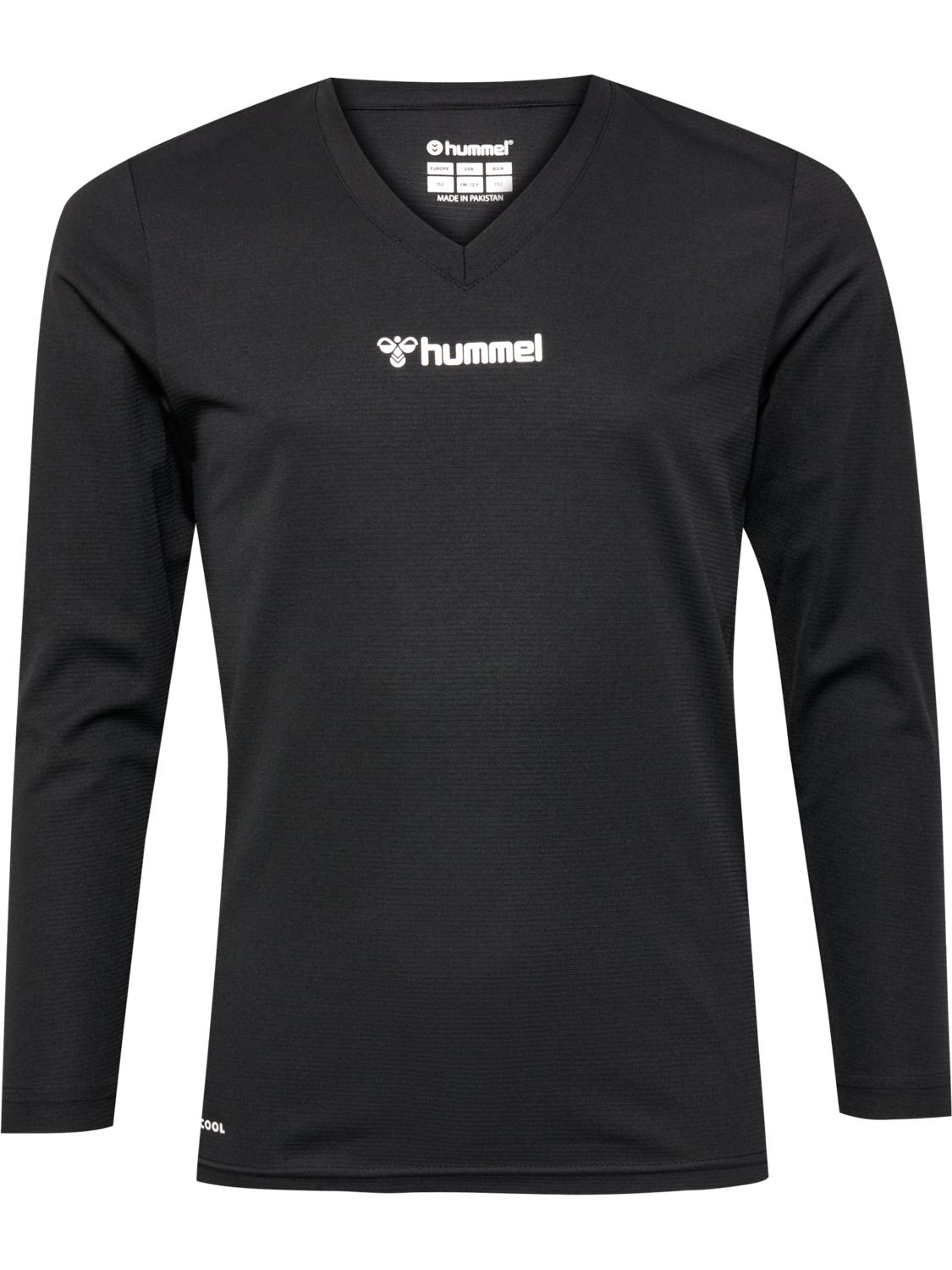 hmlBL ESSENTIAL TEE L/S KIDS, BLACK, packshot