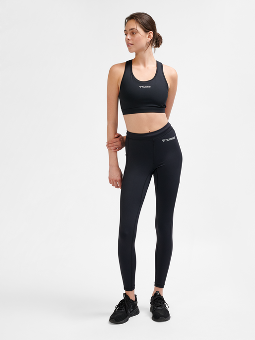 hmlBL PERFORMANCE SPORTS BRA, BLACK, model
