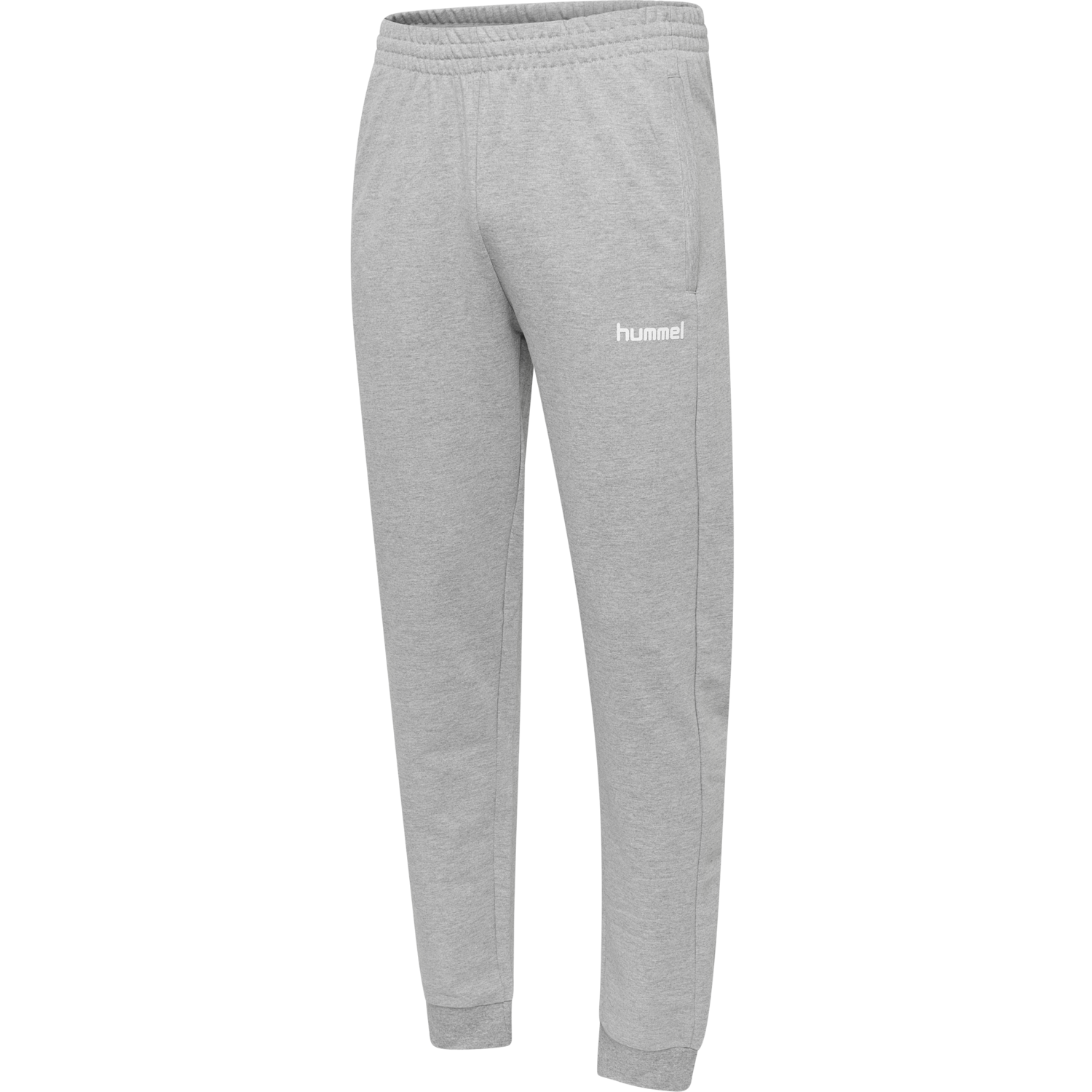 HUMMEL GO COTTON PANT, GREY MELANGE, packshot