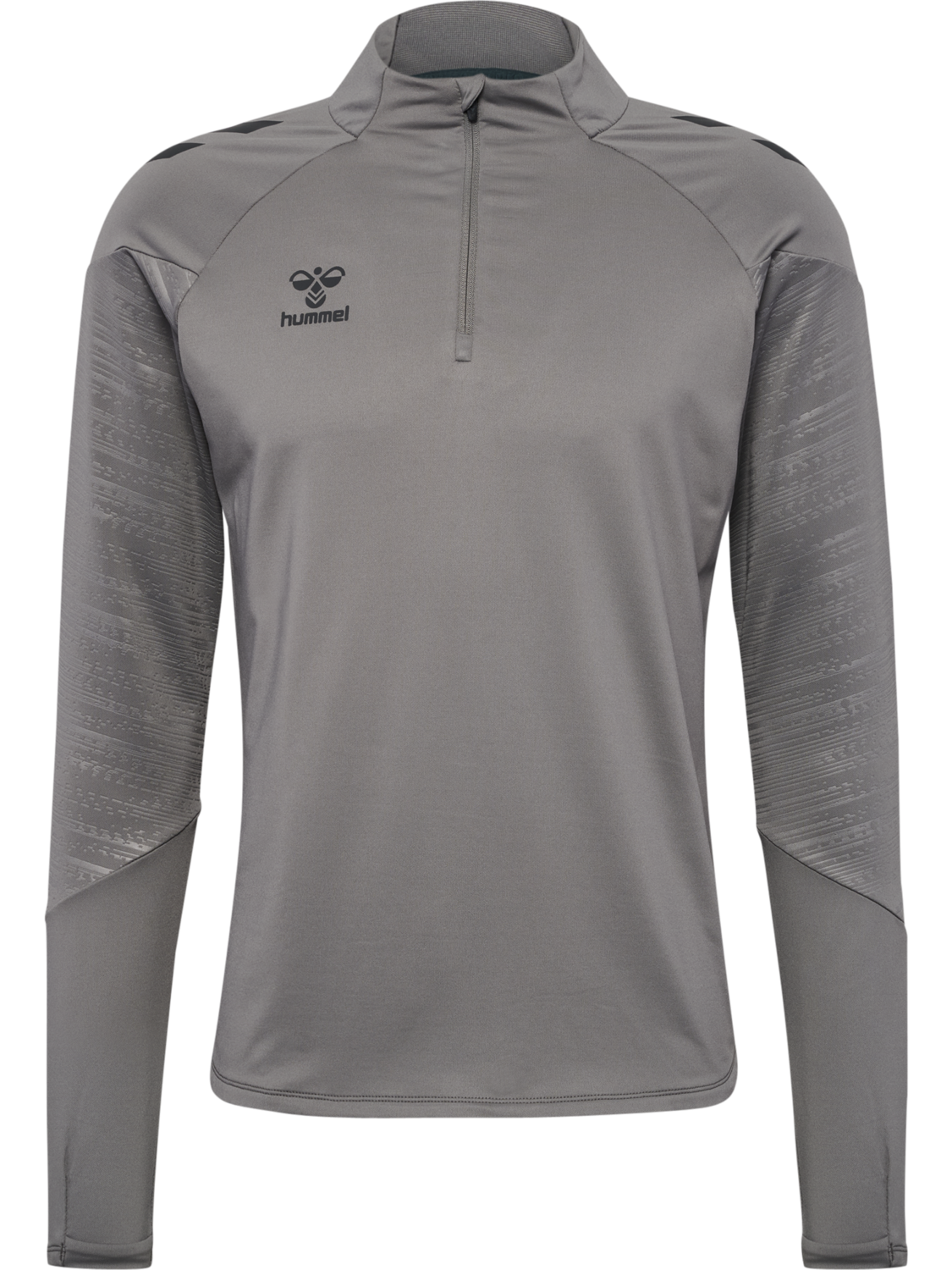hmlPRO TRAINING HALF ZIP, STEEL GRAY, packshot
