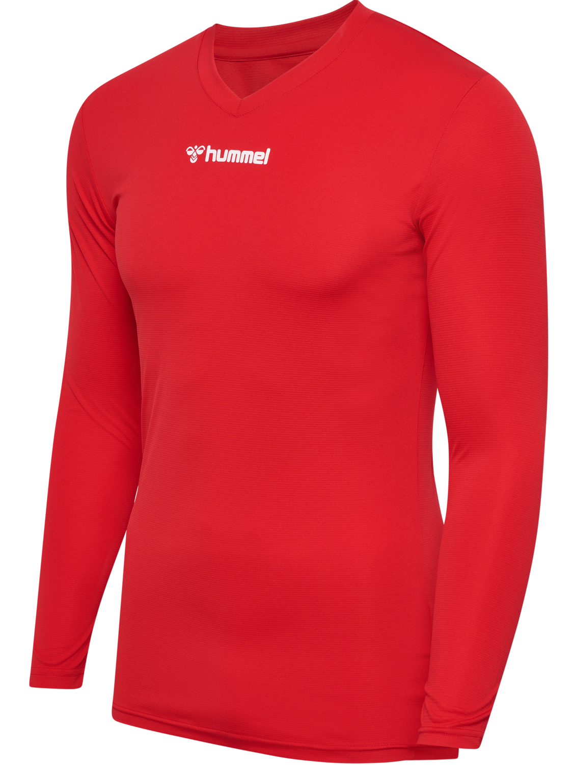 hmlBL ESSENTIAL TEE L/S, TRUE RED, packshot