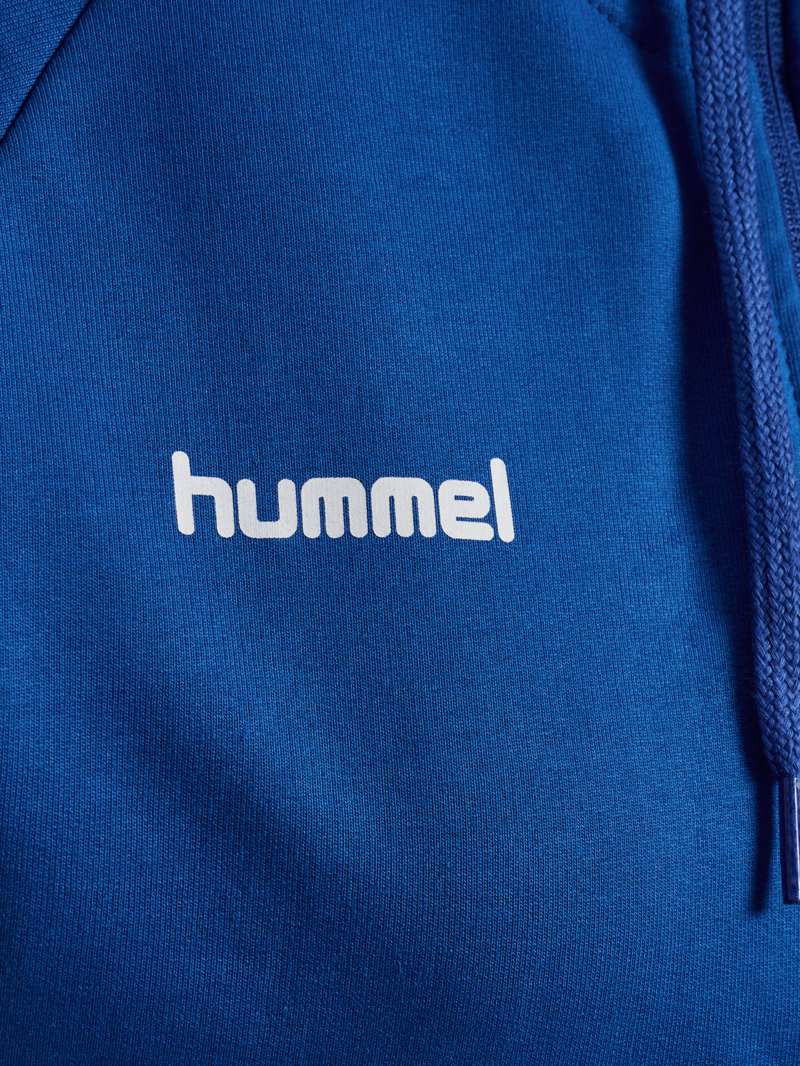HUMMEL GO COTTON ZIP HOODIE WOMAN, TRUE BLUE, packshot