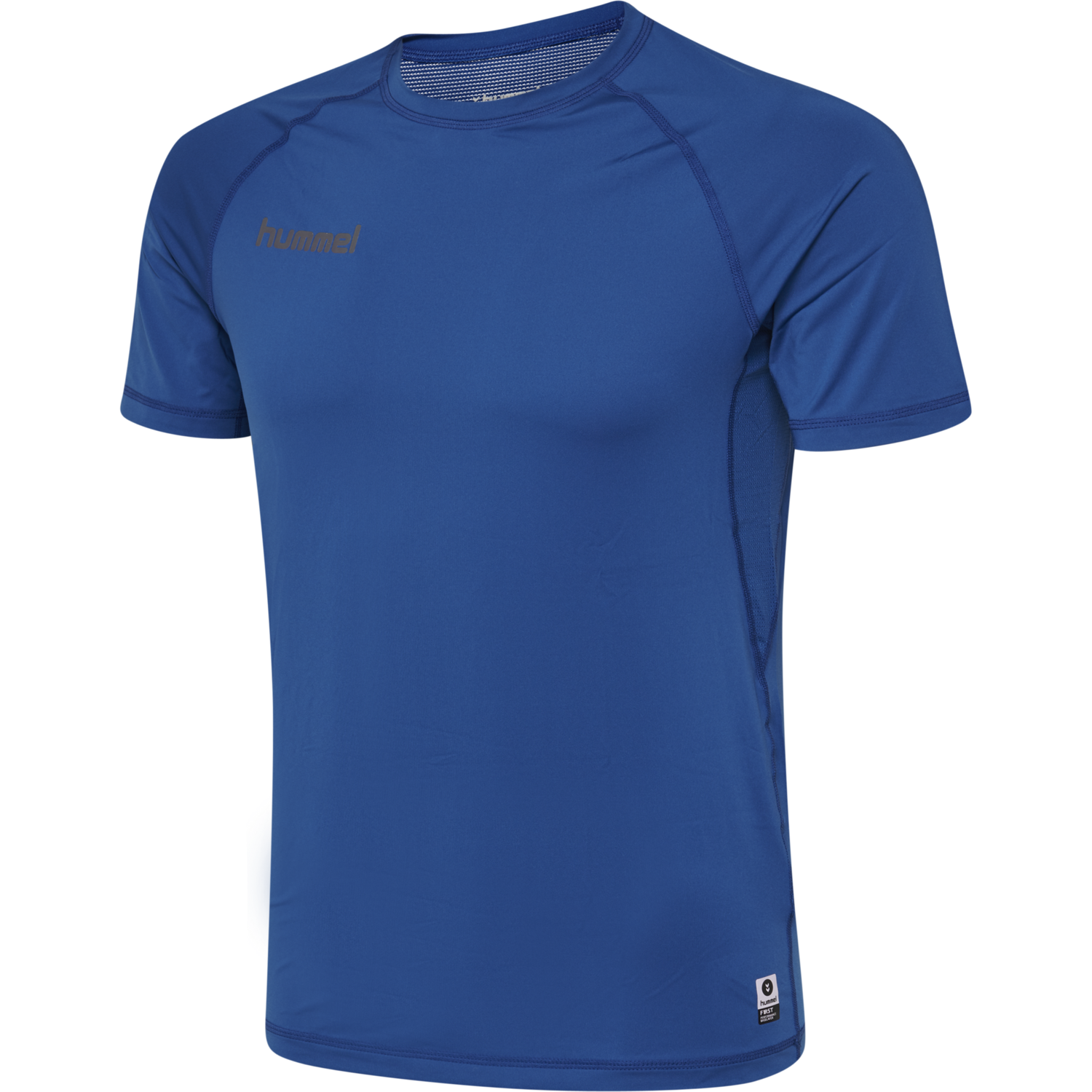 HUMMEL FIRST PERFORMANCE KIDS JERSEY S/S, TRUE BLUE, packshot