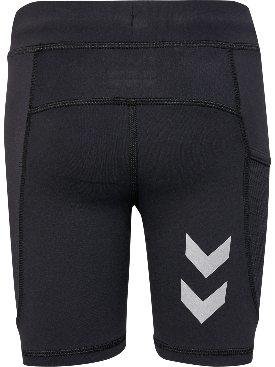 hmlRUN SHORT TIGHT KIDS, BLACK, packshot