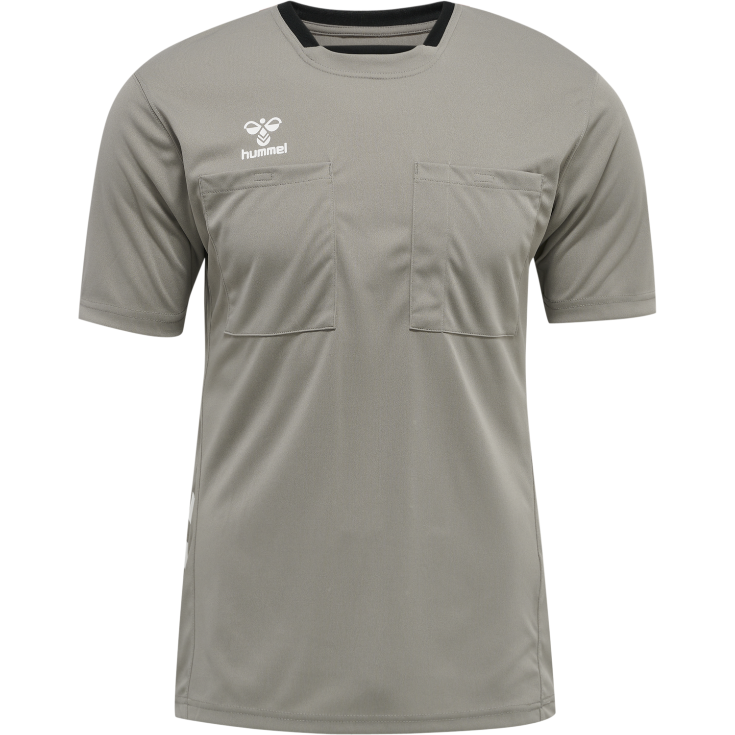 hmlREFEREE CHEVRON JERSEY S/S, STEEPLE GRAY, packshot