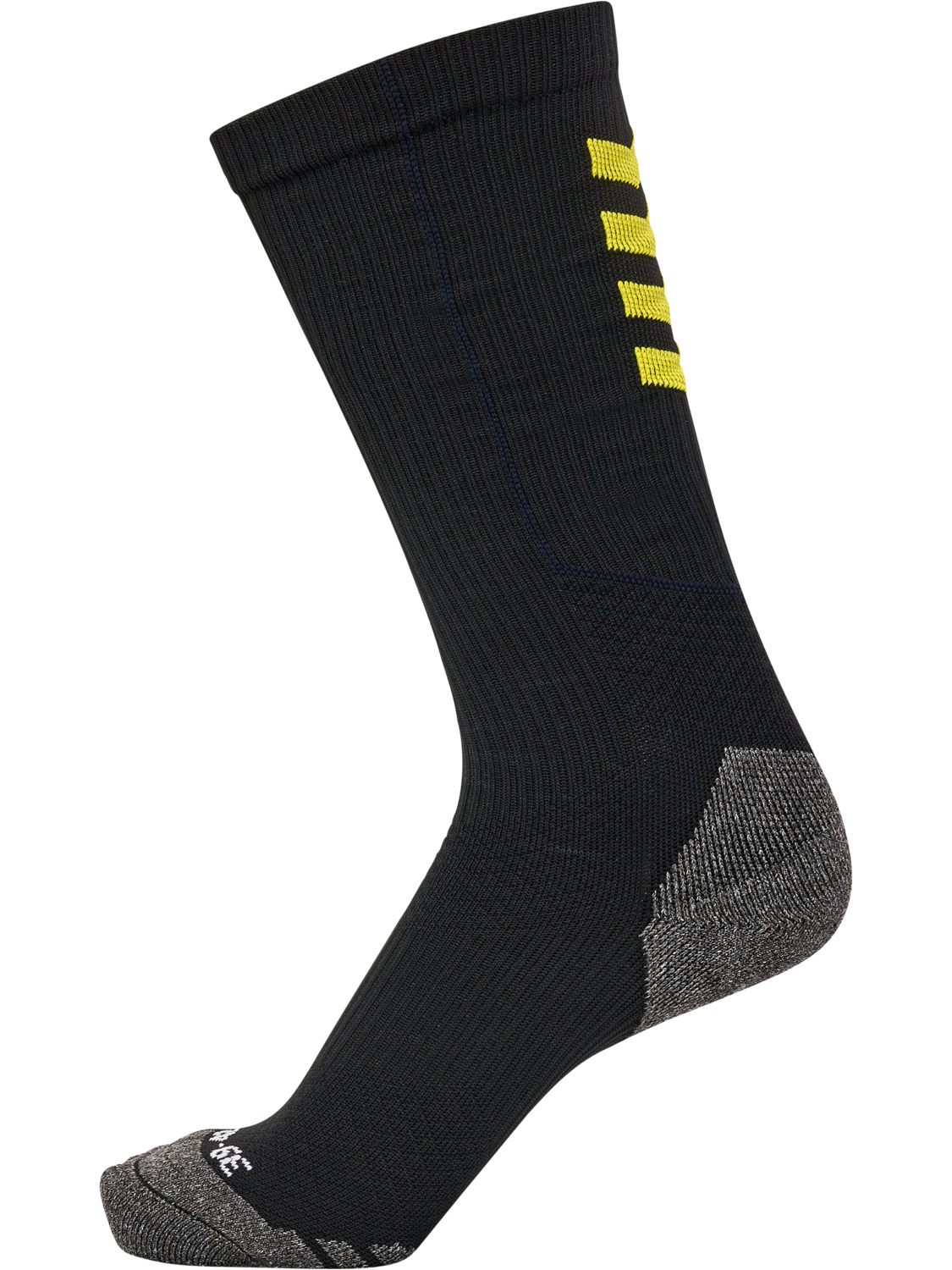 hmlPRO TRAINING SOCKS HIGH, BLACK/BLAZING YELLOW, packshot