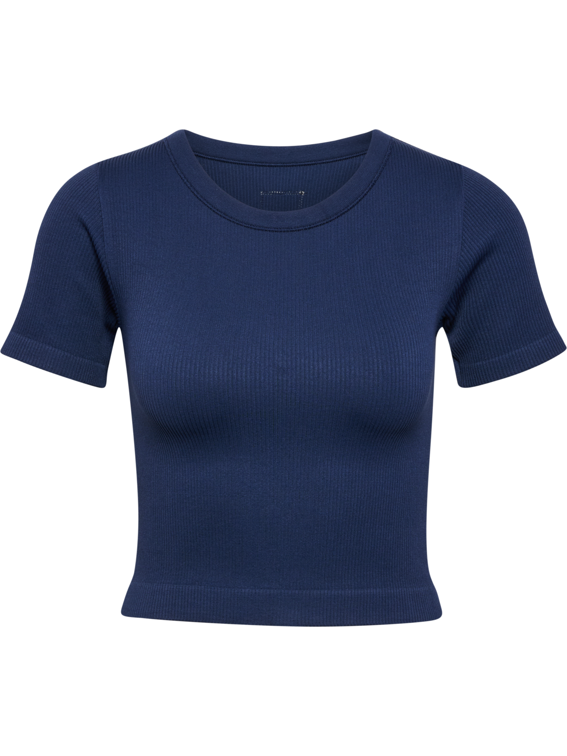 hmlPULSE SEAMLESS RIB W T-SHIRT S/S, DRESS BLUES, packshot