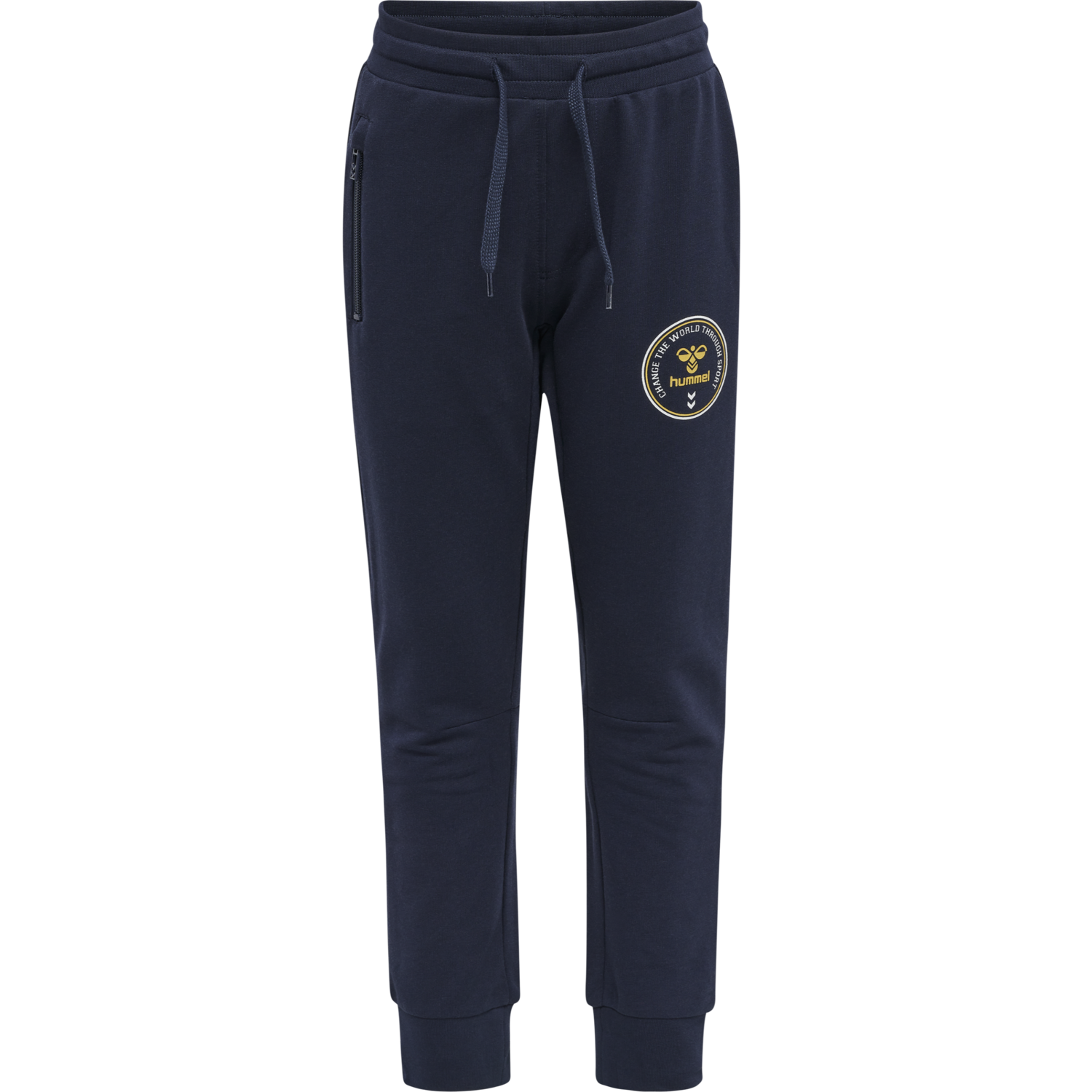 hmlMATH PANTS, BLACK IRIS, packshot