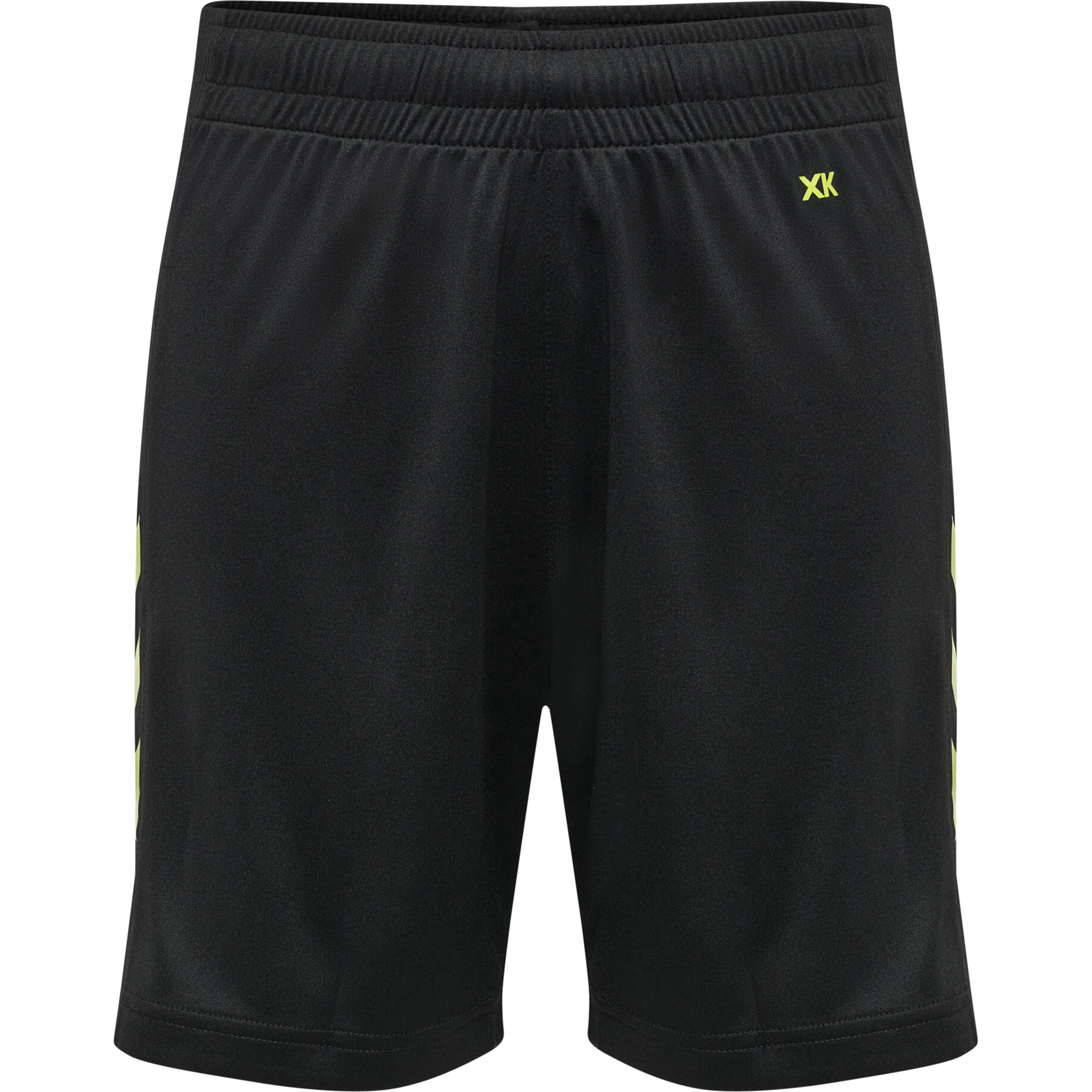 hmlCORE XK POLY SHORTS KIDS, BLACK/LIME POPSICLE, packshot