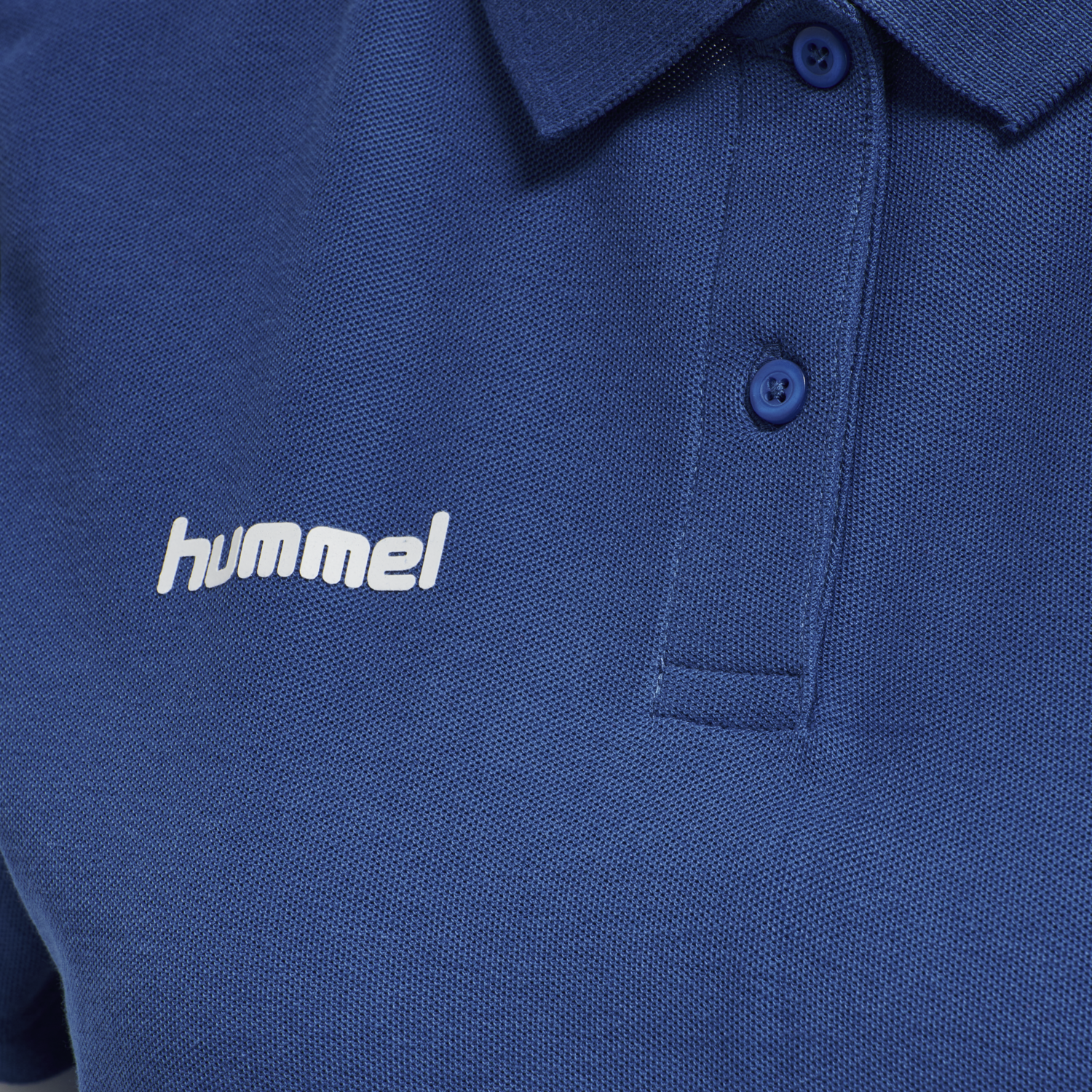 HUMMEL GO COTTON POLO WOMAN, TRUE BLUE, packshot