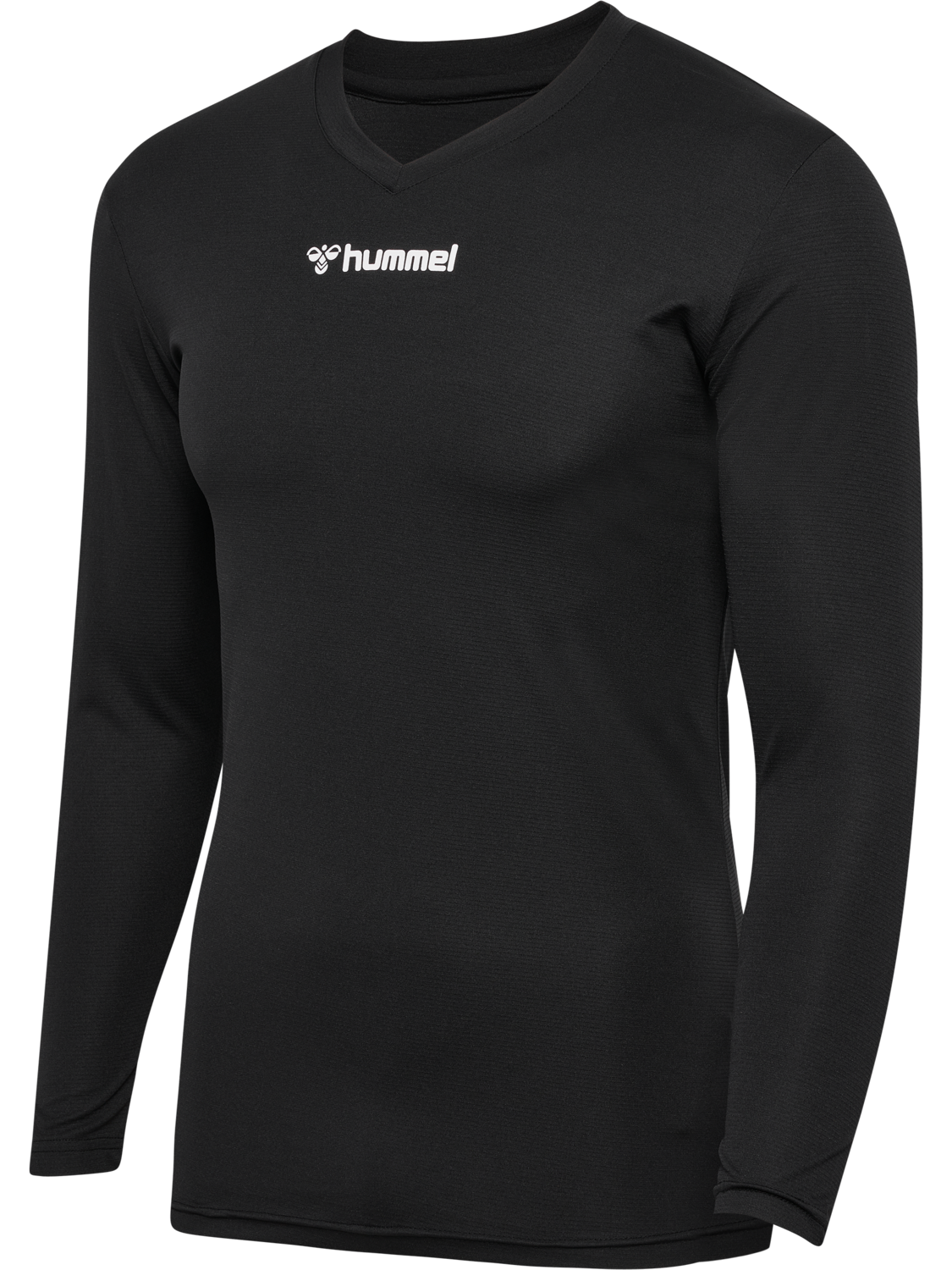 hmlBL ESSENTIAL TEE L/S, BLACK, packshot