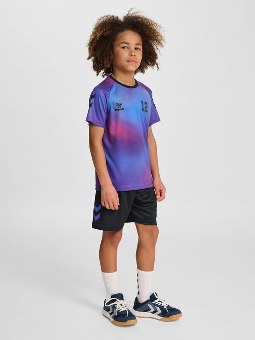 hmlSHIMMER T-SHIRT S/S, CAYENNE, model