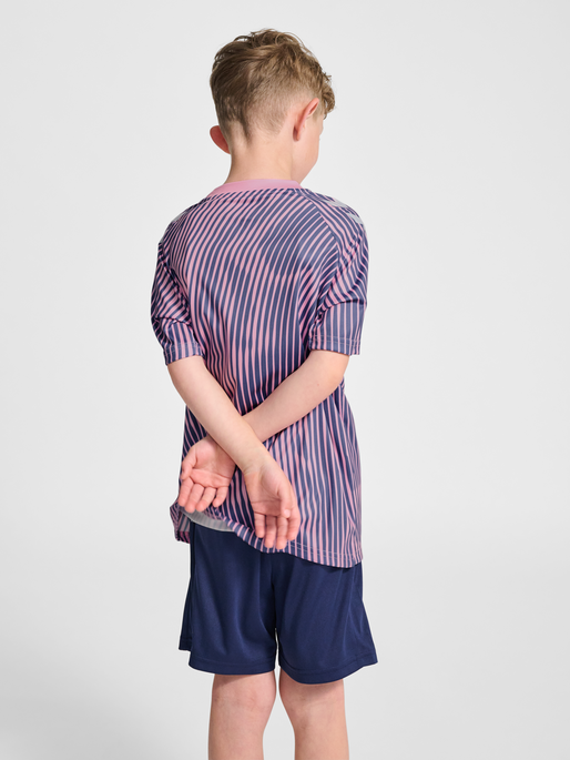 hmlJR GOAL AOP T-SHIRT S/S, PINK-A-BOO, model