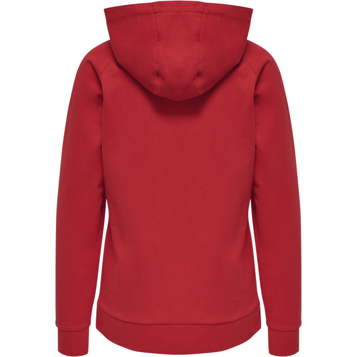 HUMMEL GO COTTON LOGO HOODIE WOMAN, TRUE RED, packshot