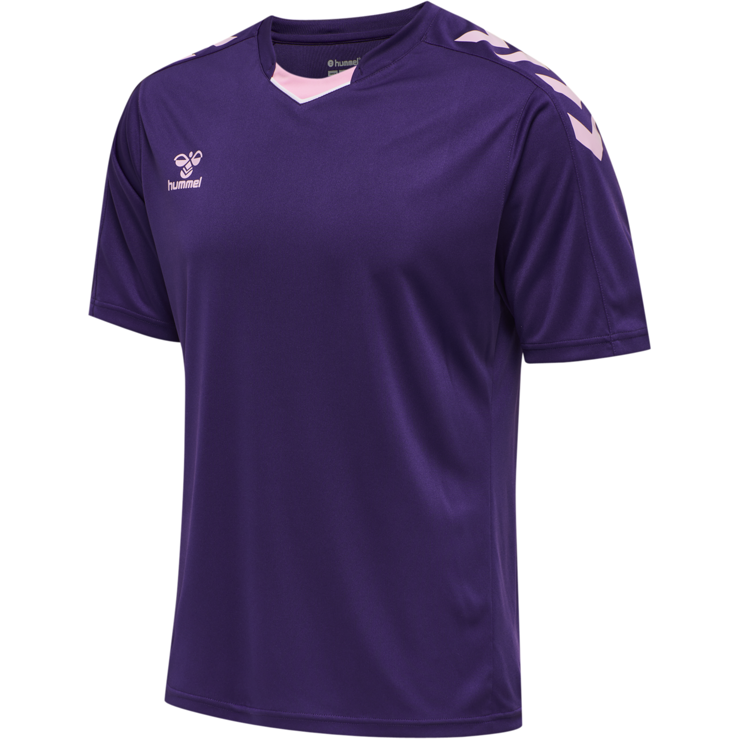 hmlCORE XK POLY JERSEY S/S, ACAI, packshot