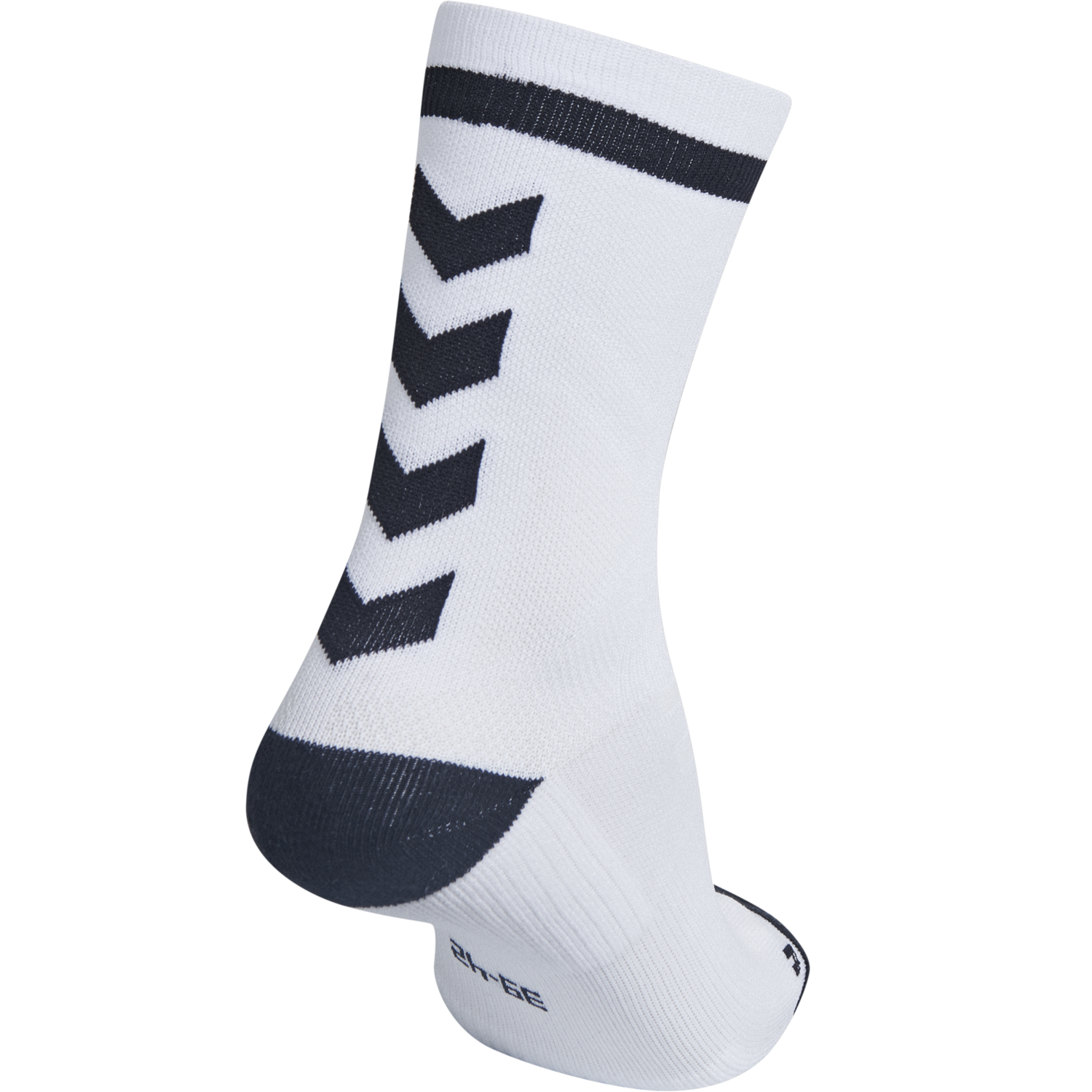 ELITE INDOOR SOCK LOW, WHITE/BLACK, packshot