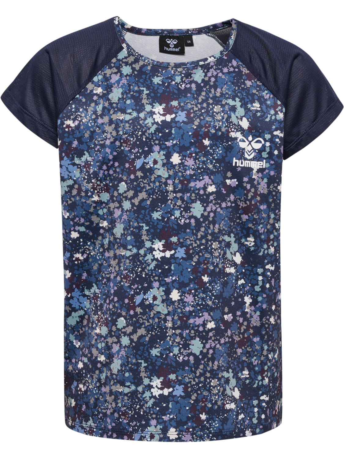 hmlTESSA T-SHIRT S/S, BLACK IRIS, packshot