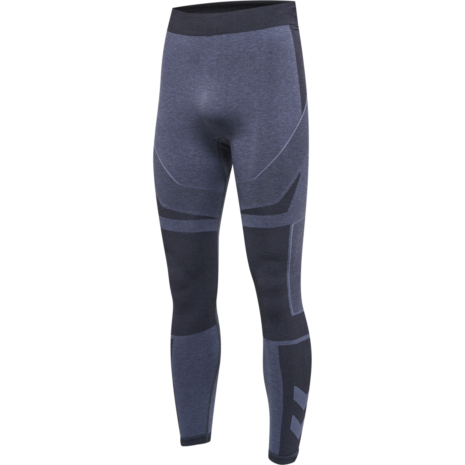 hmlTE MIKE SEAMLESS TIGHTS, BLACK/ASPHALT MELANGE, packshot