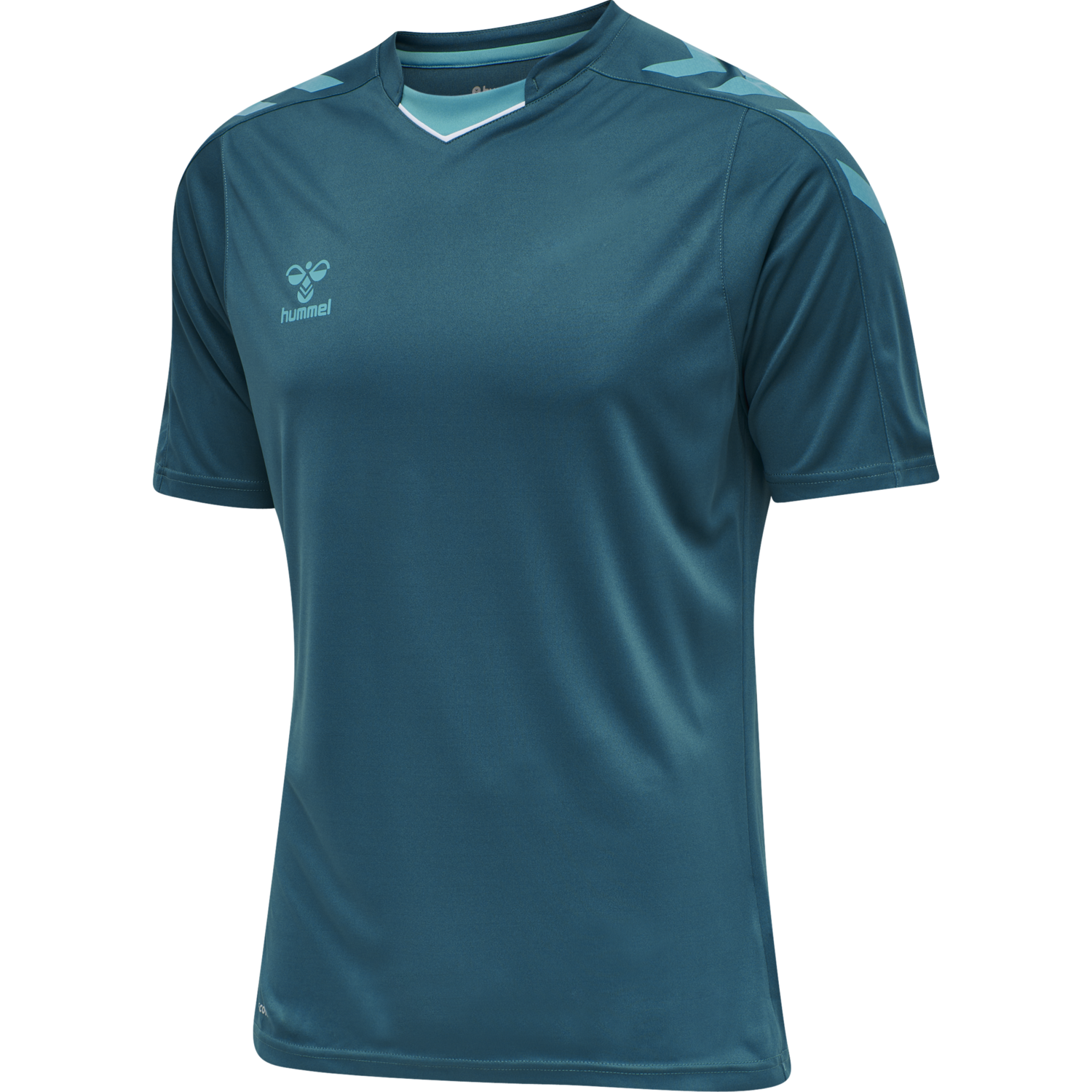 hmlCORE XK POLY JERSEY S/S, BLUE CORAL, packshot