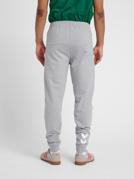HUMMEL GO COTTON PANT, GREY MELANGE, model