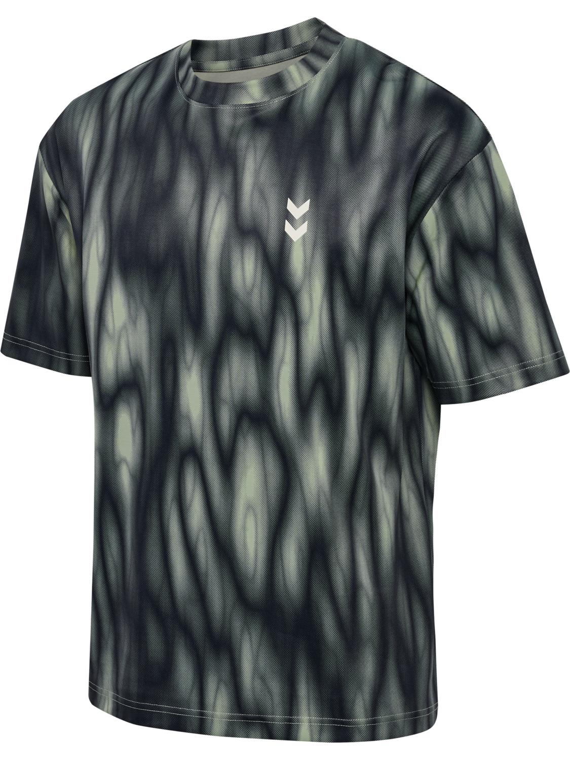 hmlHIIT AOP LOOSE T-SHIRT S/S, SEAGRASS, packshot