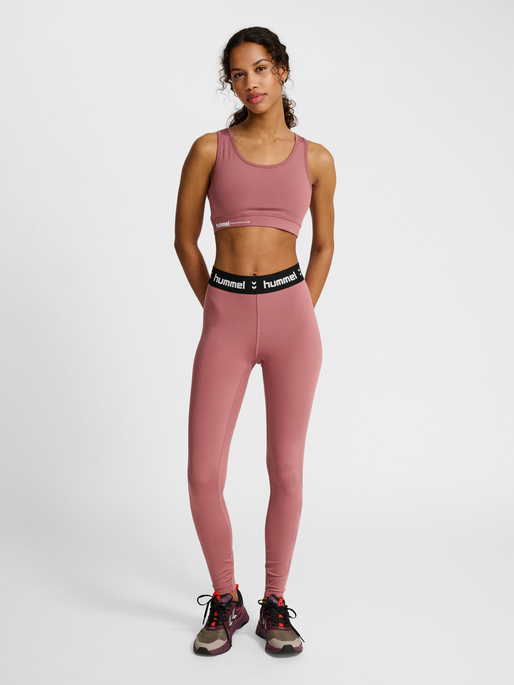 hmlPULSE LIGHT SUPPORT BRA, WISTFUL MAUVE, model