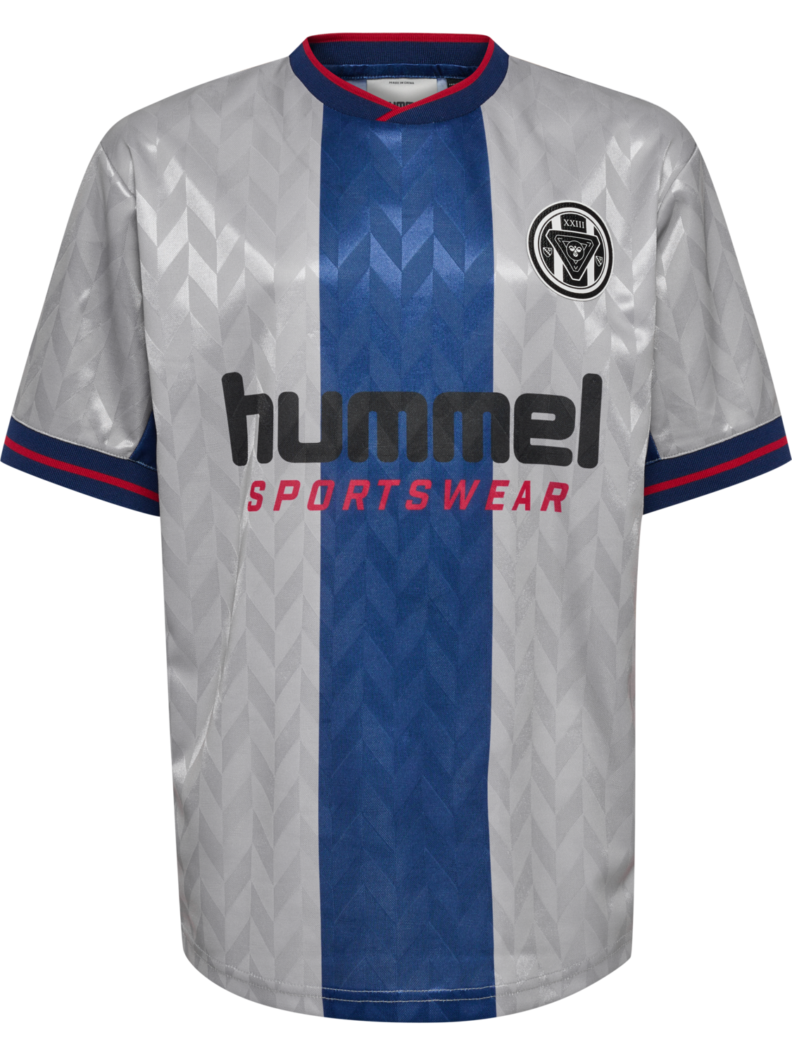 hmlJR LOOSE FB JERSEY S/S, SILVER SCONCE, packshot