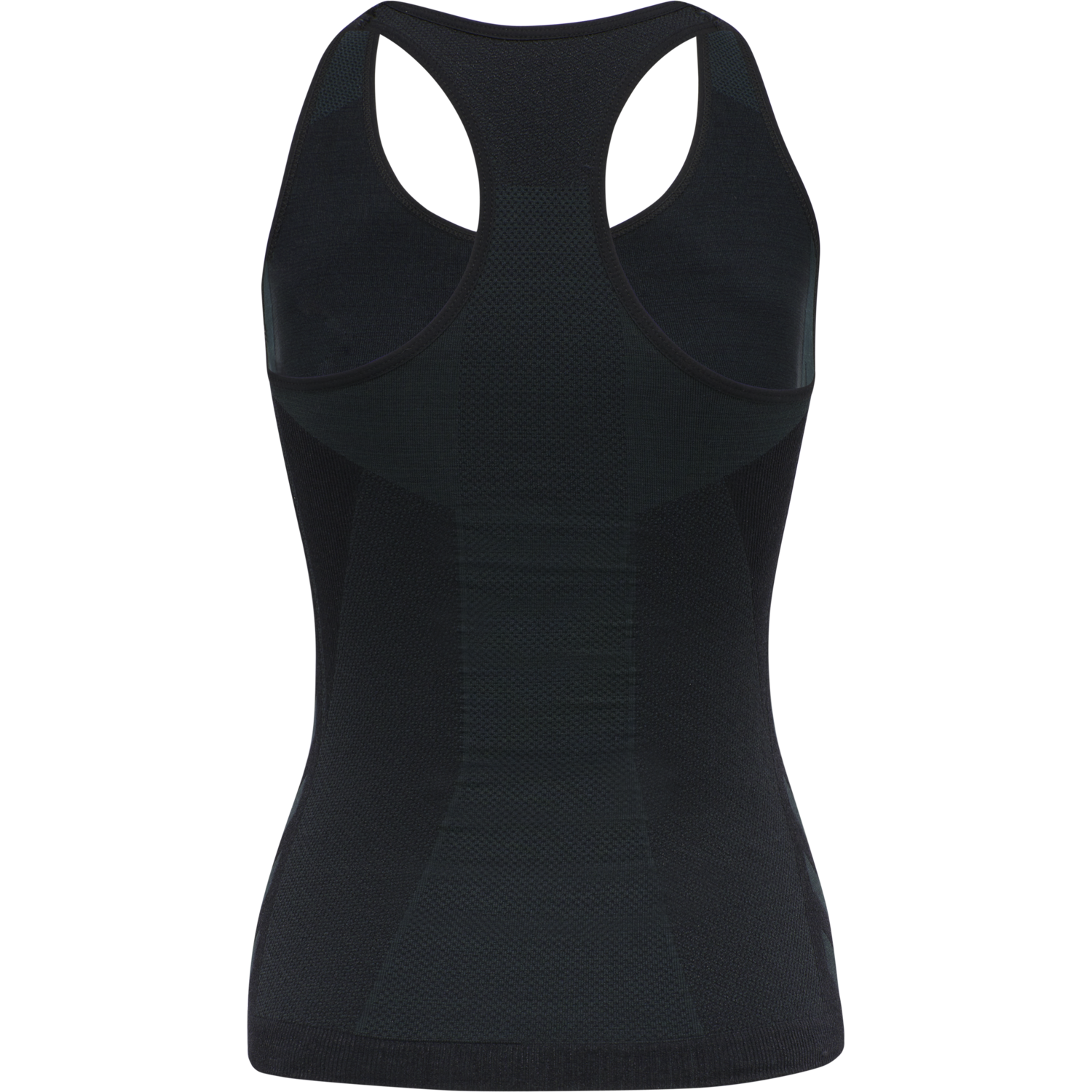 hmlCLEA SEAMLESS TOP, BLACK MELANGE, packshot