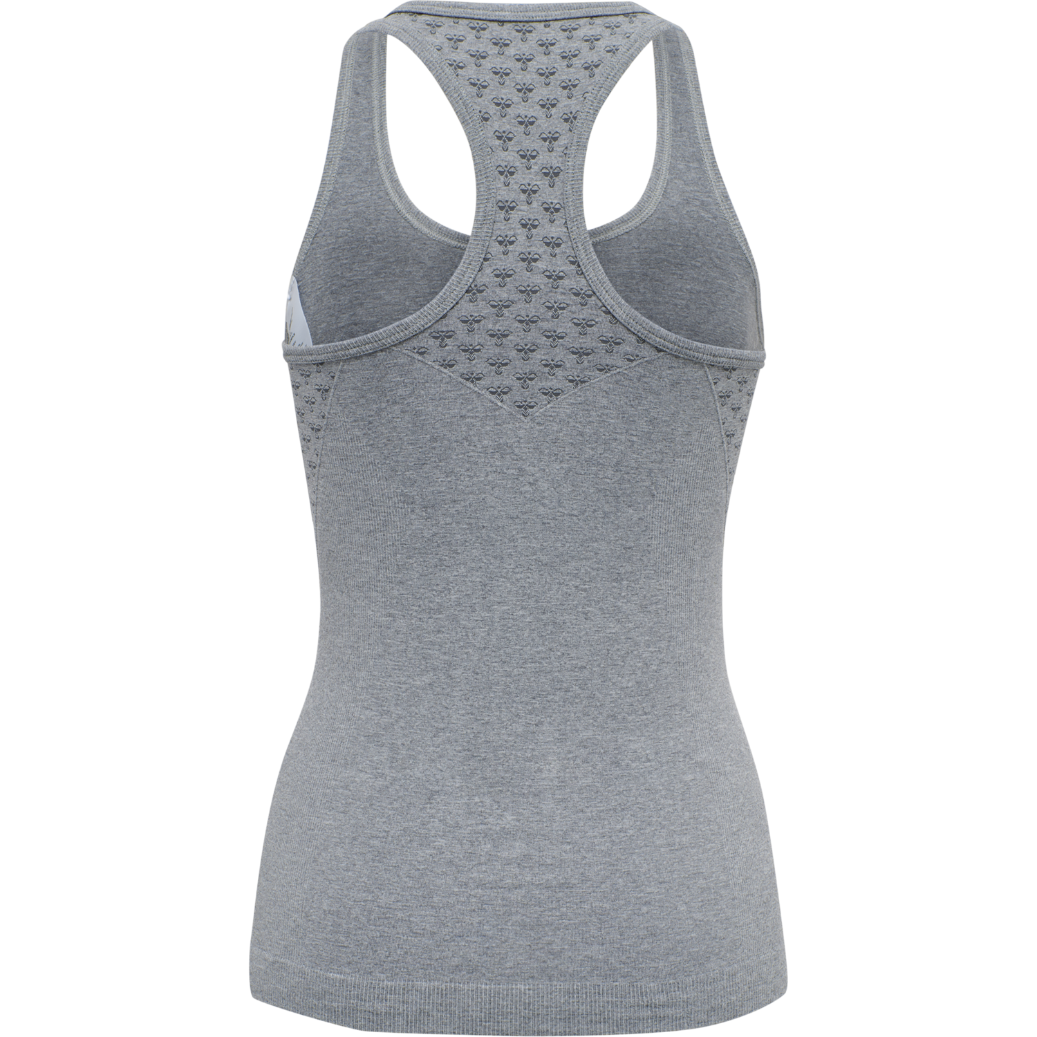hmlCI SEAMLESS TOP, GREY MELANGE, packshot