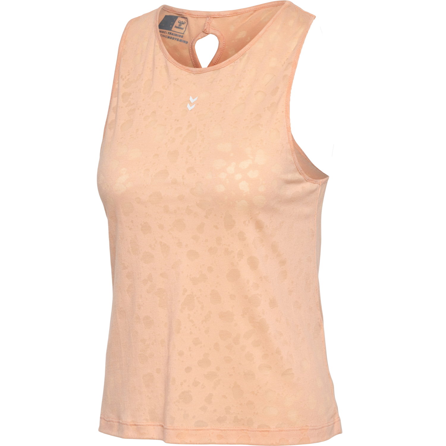 hmlMT IRIS BURNOUT TOP, ALMOST APRICOT, packshot