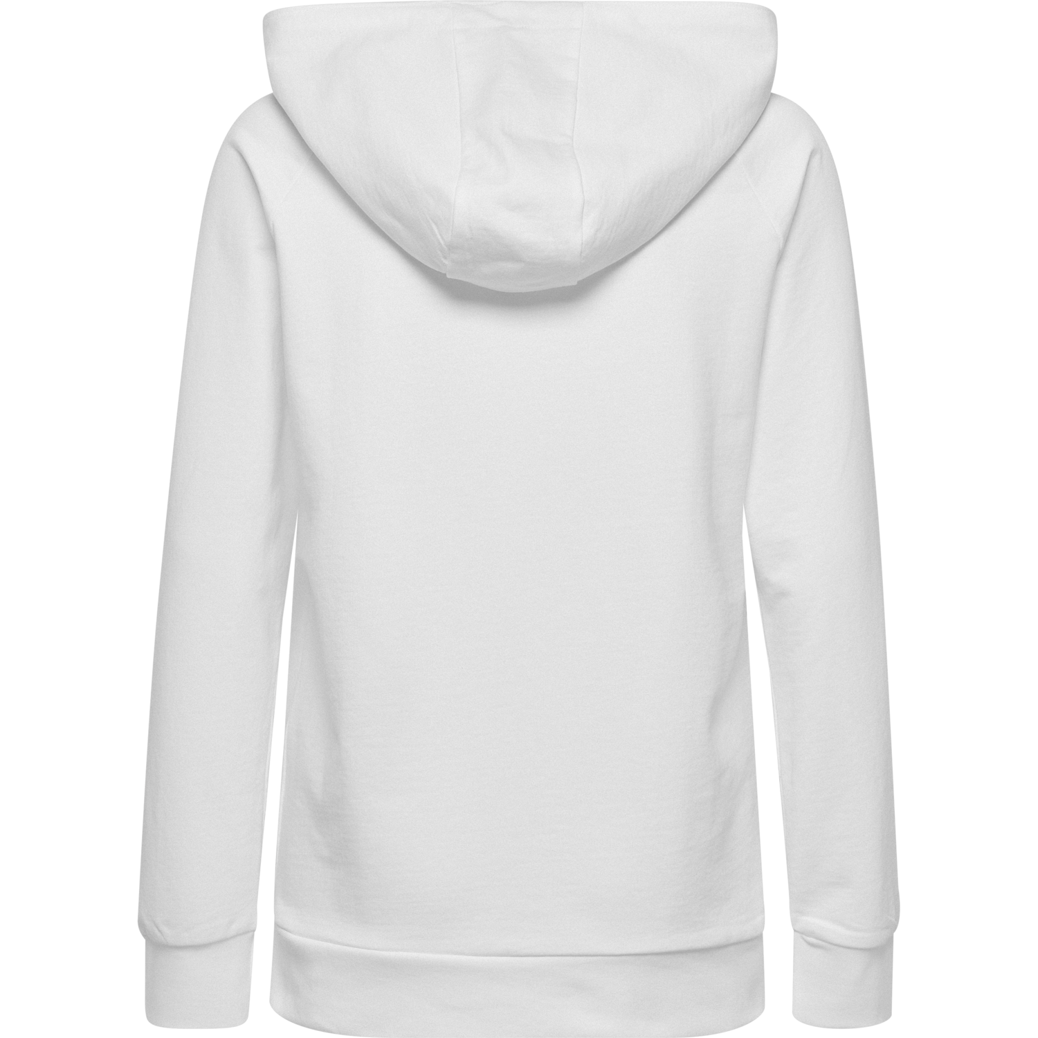 HUMMEL GO COTTON LOGO HOODIE WOMAN, WHITE, packshot