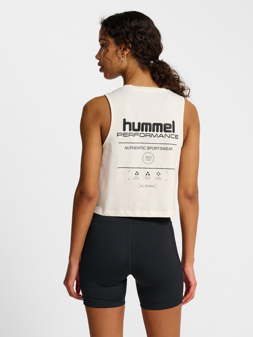 hmlHIIT CROPPED W MUSCLE TANK TOP, TOFU, model