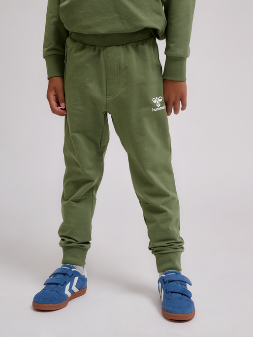 hmlON ADJUST WAIST PANTS, OLIVINE, model