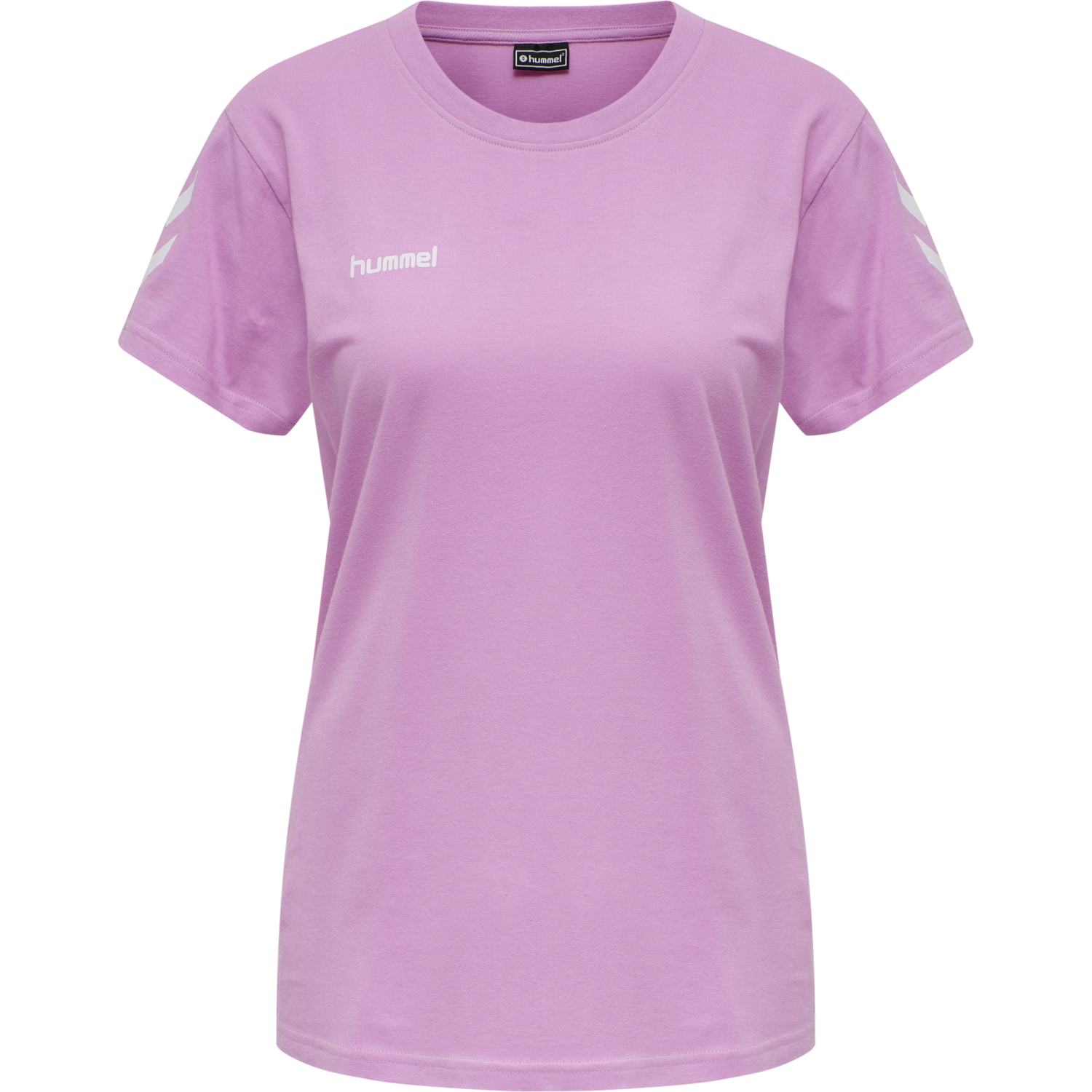 HUMMEL GO COTTON T-SHIRT WOMAN S/S, ORCHID, packshot