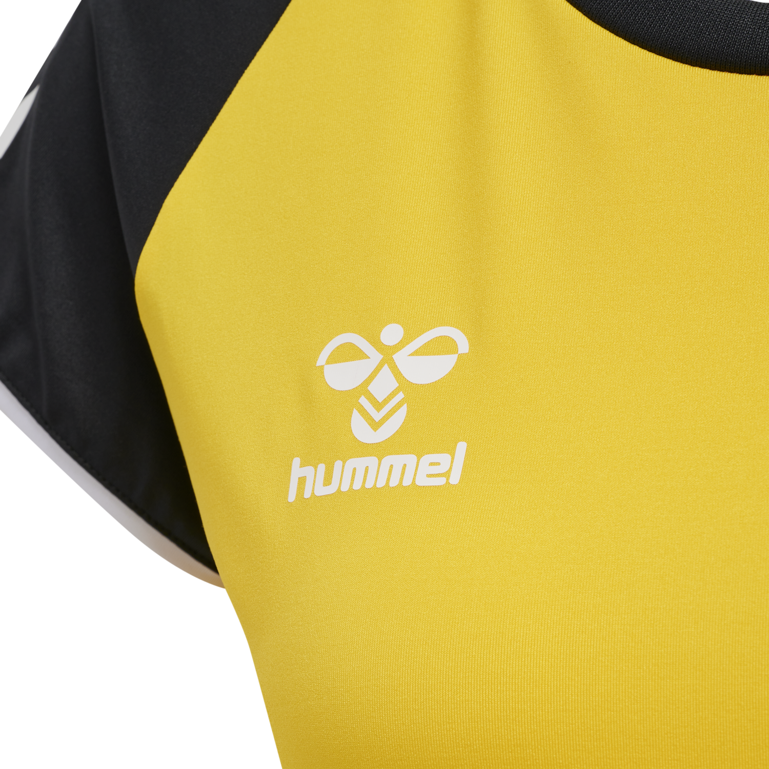 hmlCORE VOLLEY STRETCH TEE WO, BLAZING YELLOW, packshot