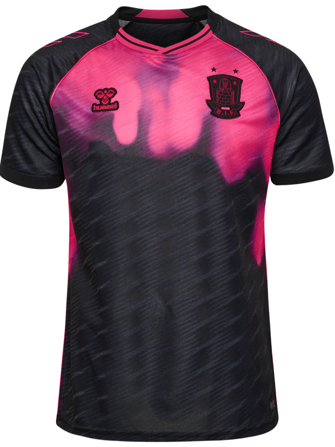 BIF 25/26 WOMEN AWAY JERSEY S/S, JET BLACK/BEETROOT, packshot