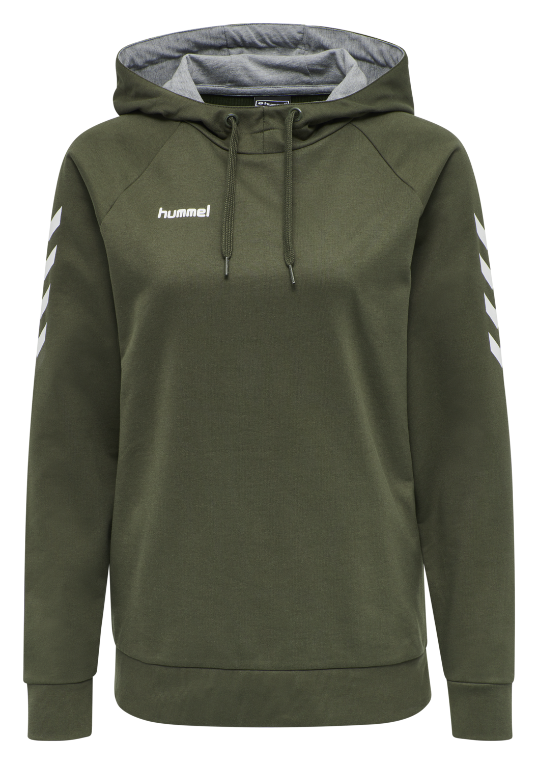 HUMMEL GO COTTON HOODIE WOMAN, GRAPE LEAF, packshot