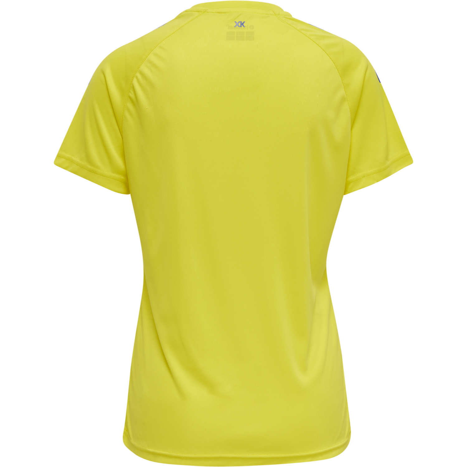 hmlCORE XK CORE POLY TEE  S/S WOMAN, BLAZING YELLOW/TRUE BLUE, packshot