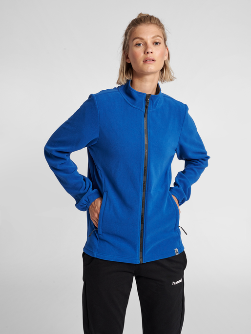 hmlNORTH FULL ZIP FLEECE JACKET WOMAN, 7045, model