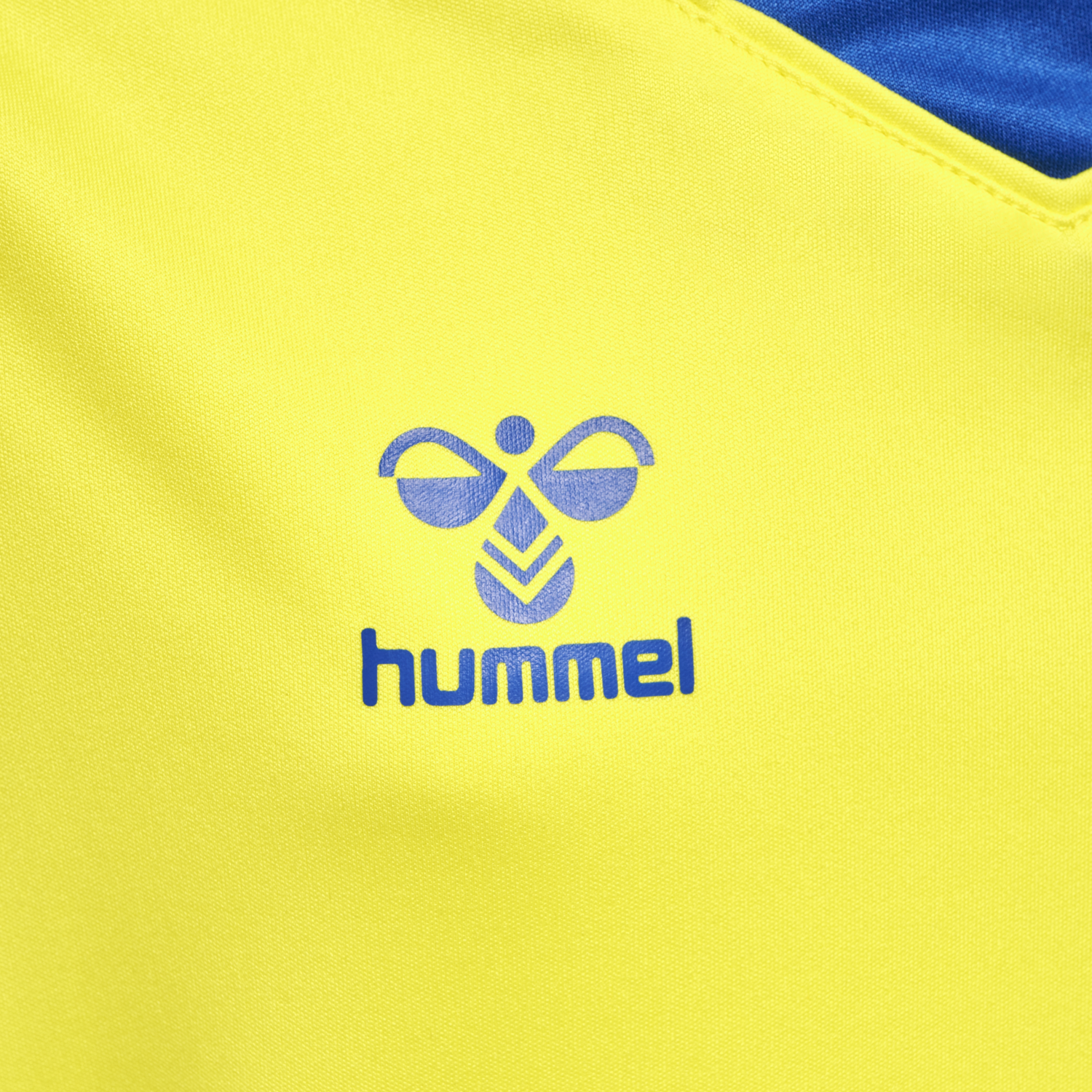 hmlCORE XK POLY JERSEY S/S KIDS, BLAZING YELLOW/TRUE BLUE, packshot
