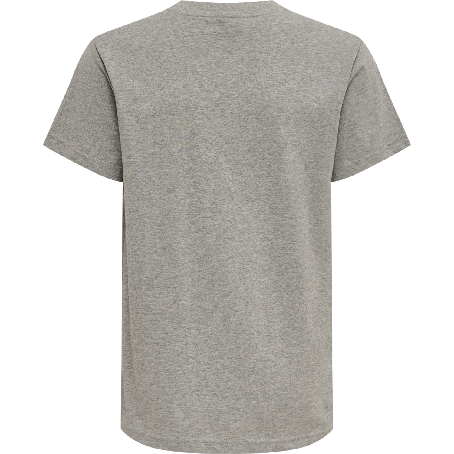 hmlRED BASIC T-SHIRT S/S KIDS, GREY MELANGE, packshot