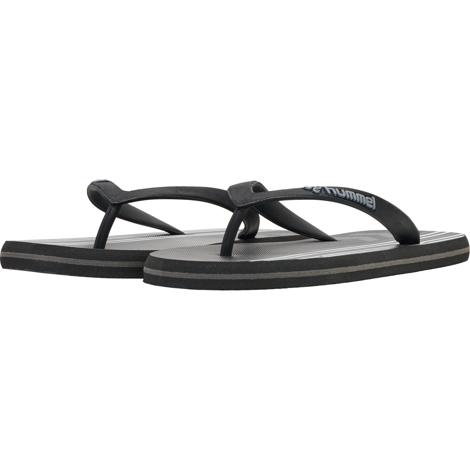 MULTI STRIPE FLIP FLOP, BLACK, packshot
