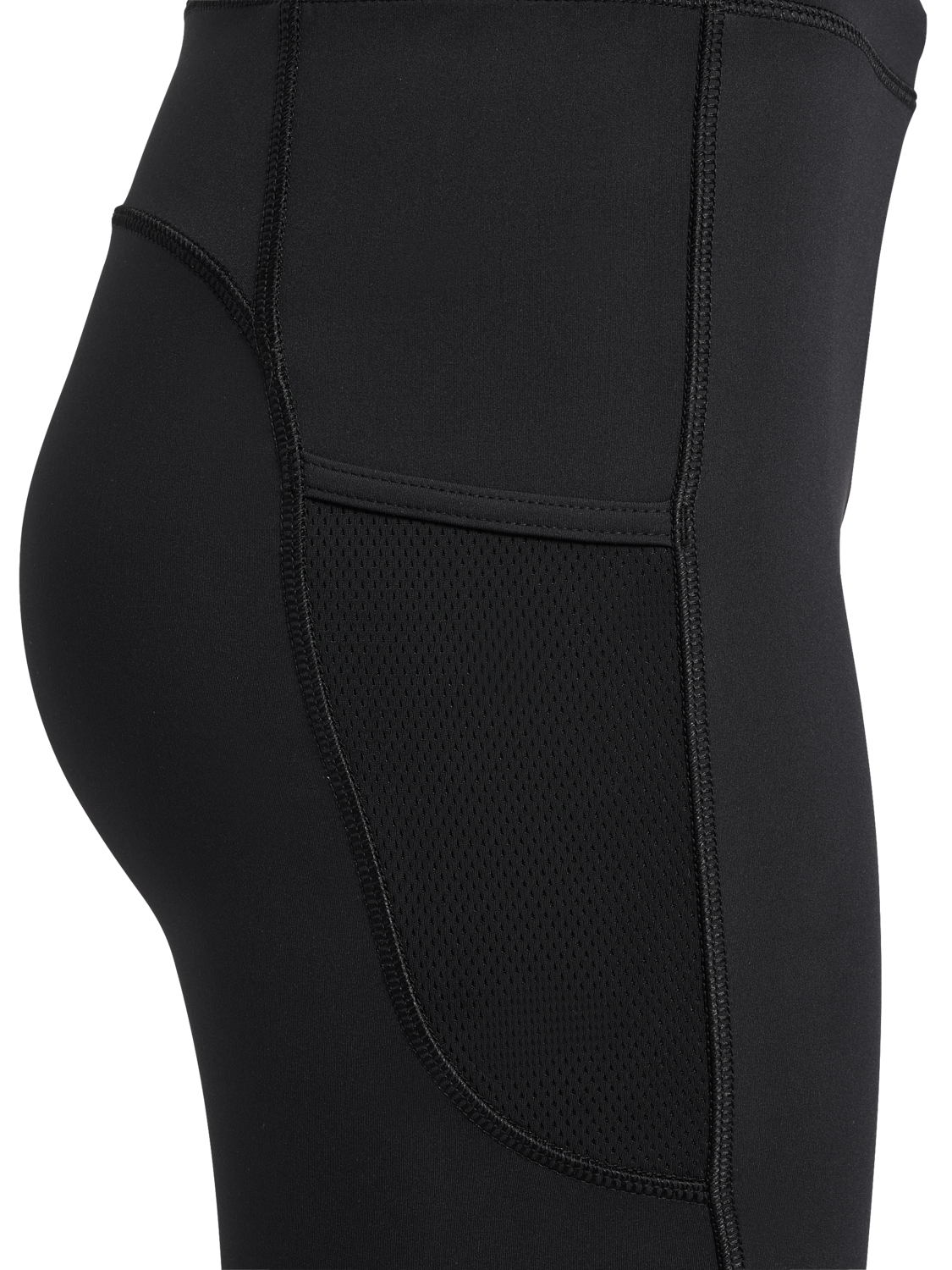 hmlRUN SHORT TIGHT WOMAN, BLACK, packshot