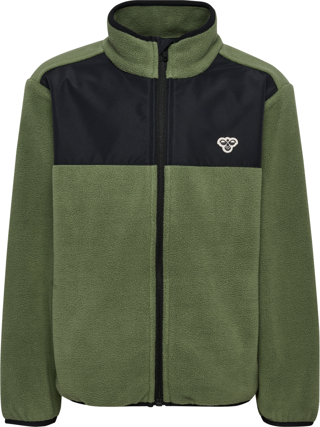 hmlJR FLEECE ZIP JACKET, OLIVINE, packshot