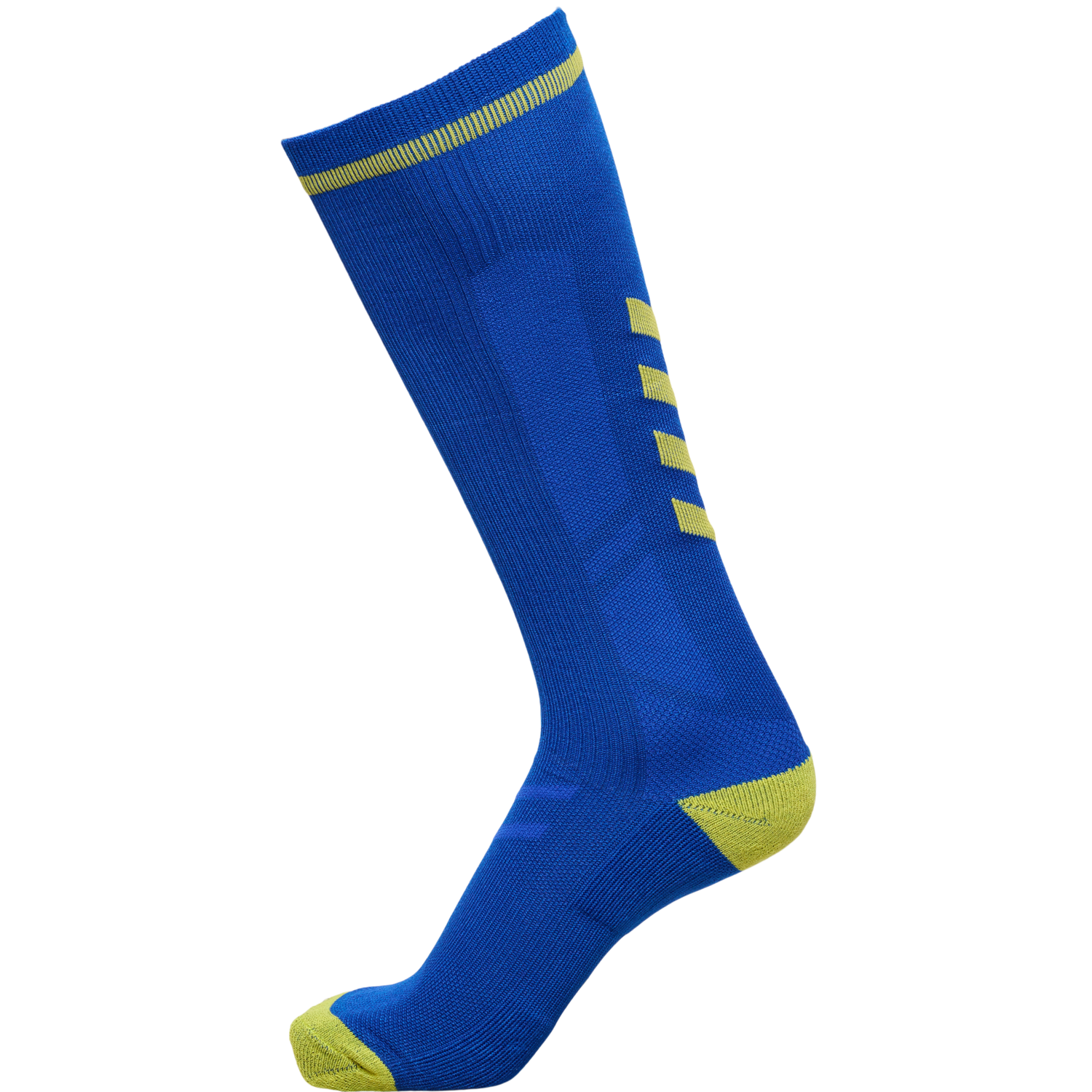 ELITE INDOOR SOCK HIGH, TRUE BLUE/BLAZING YELLOW, packshot
