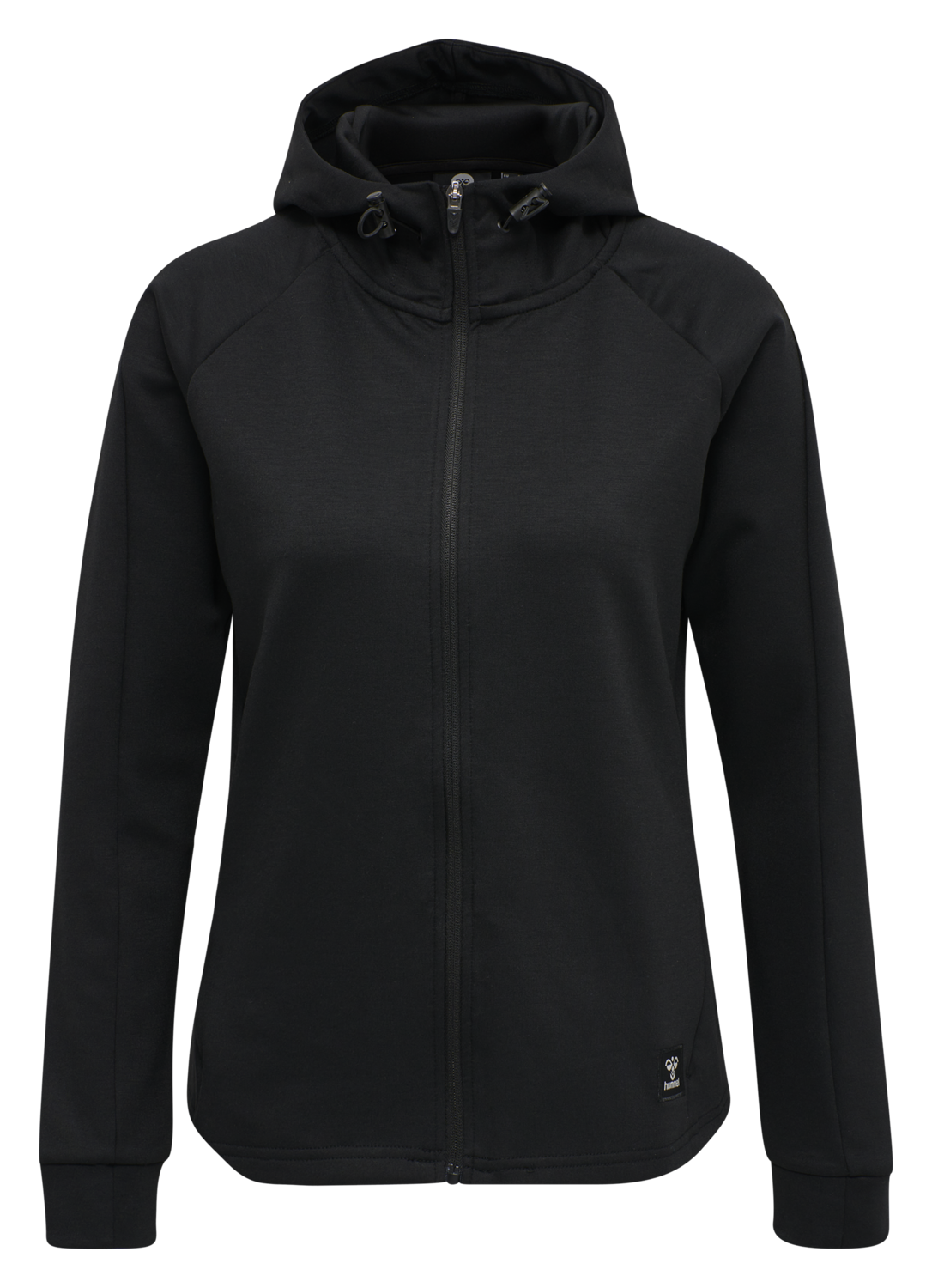 hmlESSI ZIP HOODIE, BLACK, packshot