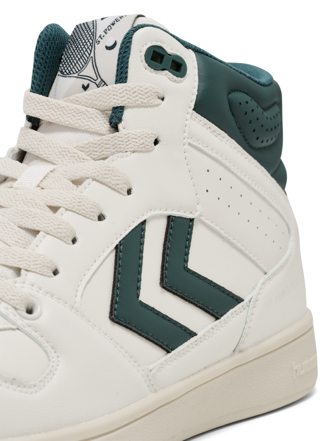 ST POWER PLAY MID PL, MARSHMALLOW/RAIN FOREST, packshot